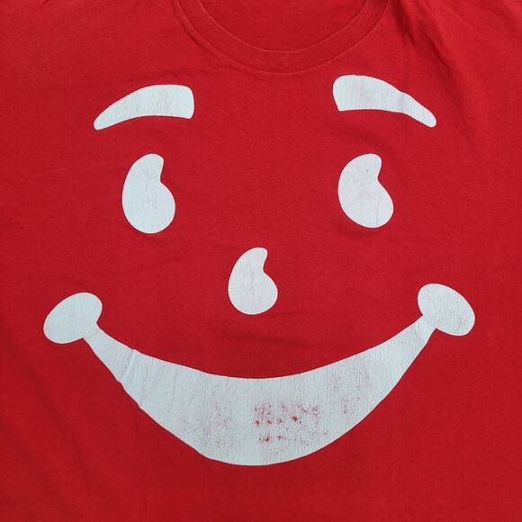 Kool-Aid Smiley Shirt Womens Large 21x25 Red - Picture 12 of 14